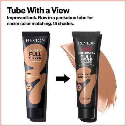 Revlon Colorstay Full Cover Longwear Matte Foundation Heat & Sweat Resistant Medium Beige 30Ml - Image 3