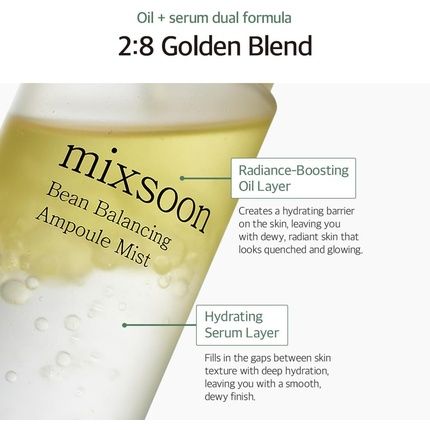 Mixsoon Bean Balancing Ampoule Mist Hydrating Facial Mist 28 Oil & Serum - Image 3