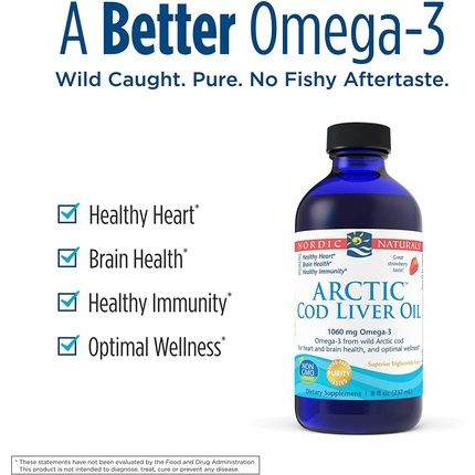 Nordic Naturals Arctic Cod Liver Oil Strawberry