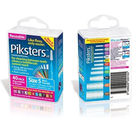 Piksters Interdental Brushes Size 5 Blue 40 Count - Image 3