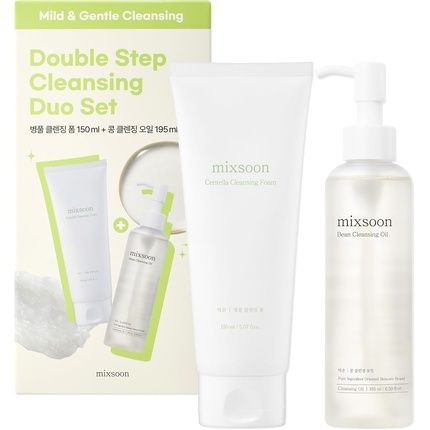 Mixsoon Double Cleansing Set Nourishing Bean Cleansing Oil And Hydrating Centella