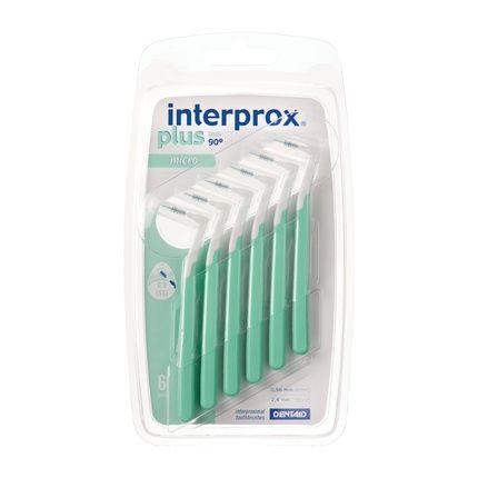 Interprox 0.56Mm Green Micro Plus Interproximal Brush 6 Count - Pack Of 6