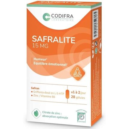 Codifra Safralite 15Mg Mood And Emotional Balance 28 Capsules