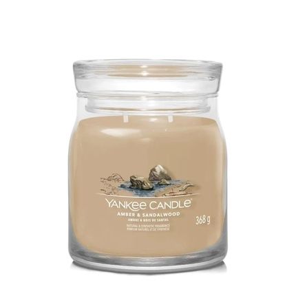 Yankee Candle Scented Candle Amber & Sandalwood 368G