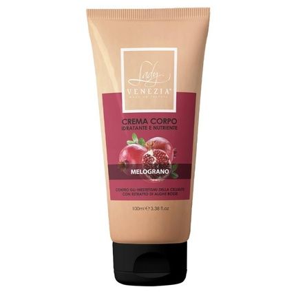Lady Venezia Moisturizing And Nourishing Body Cream Against Cellulite - Pomegranate 100 Ml Made In Italy Pack Of 3