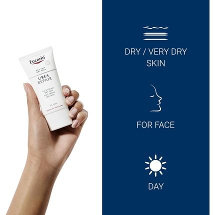 Eucerin Dry Skin Urea Repair Face Cream 50Ml - Image 3