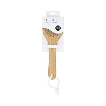 Lussoni Bamboo Body Brush With Handle