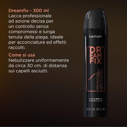 Kemon Dreamfix Professional Hairspray With Fixing Effect For Hairstyles