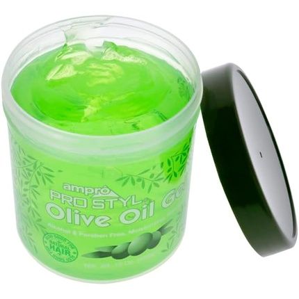 Ampro Pro Styl Protein Styling Gel Moisturizes And Defines Strands Helps Protect And Hydrate Tames And Adds Shine Without Weighing Down Tresses Alcohol And Paraben Free Olive 426G - Image 3