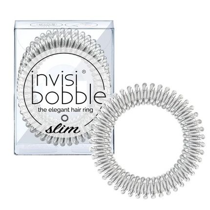 Invisibobble The Elegant Hair Ring Slim - Chrome Sweet Chrome Pack Of 3