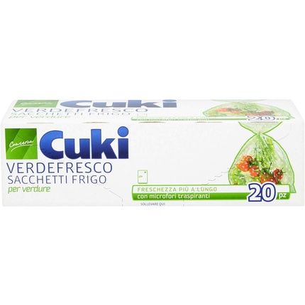 Cuki Green Cooling Bags For Vegetables, Pack Of 20 20 Unita Confezione Da 1
