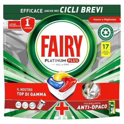 Platinum Plus Anti-Opaco Dishwasher Tablets Lemon 264G