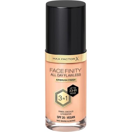 Max Factor Facefinity 3-In-1 All Day Flawless Liquid Foundation Spf 20