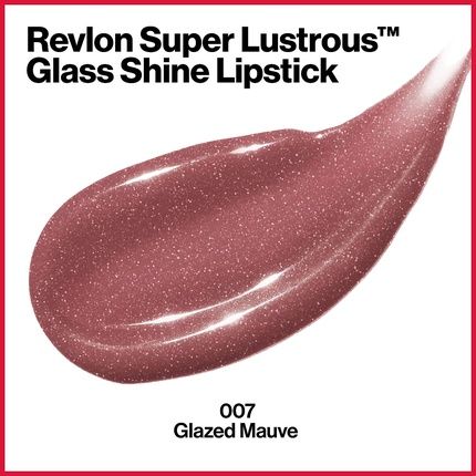 Revlon Super Lustrous Glass Shine Lipstick Glazed Mauve 007 0.11Oz 3.1G - Image 3