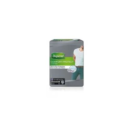 سراويل Depend Comfort Protect للرجال (L/Xl) - 9 قطع 3X9