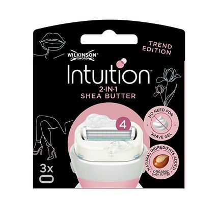 Wilkinson Sword Intuition Ultra Moisture Shea Butter Replacement Heads 3 Pieces