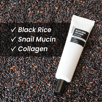 Coxir Black Snail Collagen Eye Cream 30Ml 1.01 Fl.Oz. With Black Beans And Snail Slime - Image 3