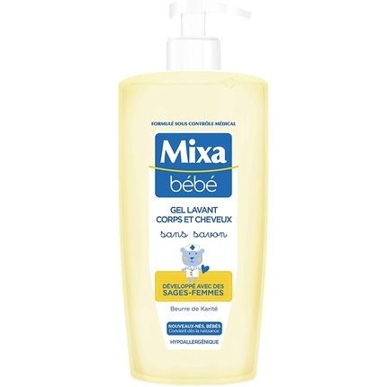 Mixa Soap-Free Body/Hair Wash Gel Developed With Midwives 750Ml