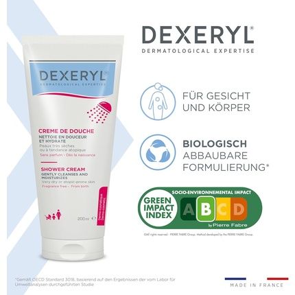 Pierre Fabre Dexeryl Shower Cream 200Ml - Image 3