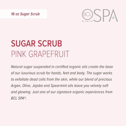 Bcl Spa Sugar Scrub Pink Grapefruit 454G 16 Ounce