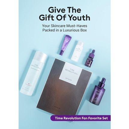 Missha Time Revolution Gift Set The First Essence & Night Repair Ampoule For Radiant Youthful Skin Best Seller Set