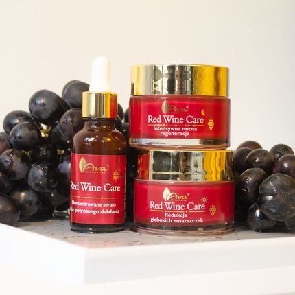 Ava Red Wine Care For Mature Skin Day/Night Cream, Face Serum, Eye Elixir - Image 3