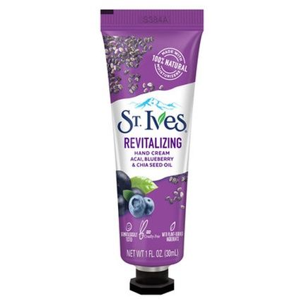 St Ives Hand Cream Revitalising Acai, Blueberry And Chia Seed Oil 30Ml