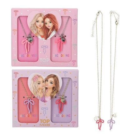 Topmodel Bff Necklace Set With Bow 40 Cm 5 Cm Adjustable Chain