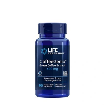 Life Extension Coffeegenic Green Coffee Extract 400 Mg 90 Veggie Capsules
