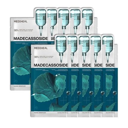 Mediheal Madecassoside Essential Sheet Mask Blemish Repair 10 Pcs 98% Purity