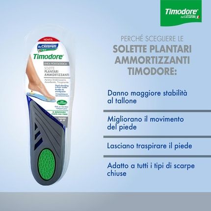 Timodore Podologica Cushioning Insoles Size 7-12 - Image 3