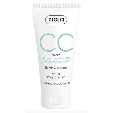 Ziaja Cc Cream For Irritated And Sensitive Skin 50Ml Spf 10