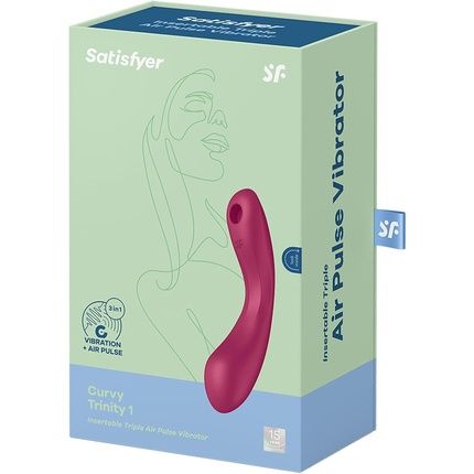 Satisfyer Curvy Trinity 1 Pressure Wave Vibrator 17.5Cm