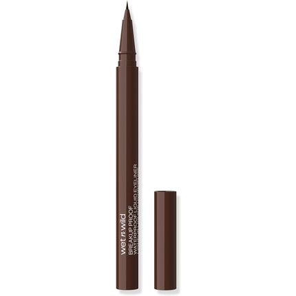 Wet N Wild Mega Last Breakup Proof Liquid Eyeliner Brown Waterproof Smudge-Resistant 16-Hour Wear