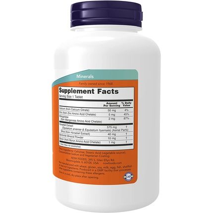 Now Foods Silica Complex Vegetarian 500Mg 180 Tablets