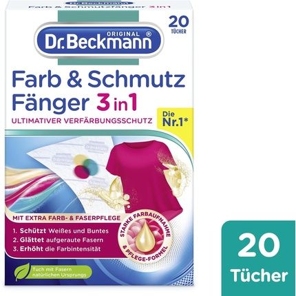 Dr. Beckmann Color And Dirt Catcher 3In1 With Extra Color And Fiber Care 20 Sheets - Image 3