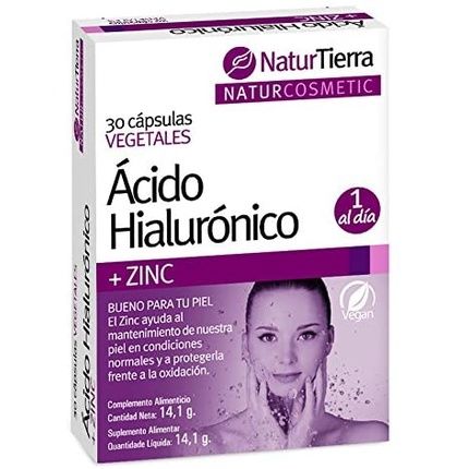 Acido Hialuronico + Zinc 30 Caps Vegetales