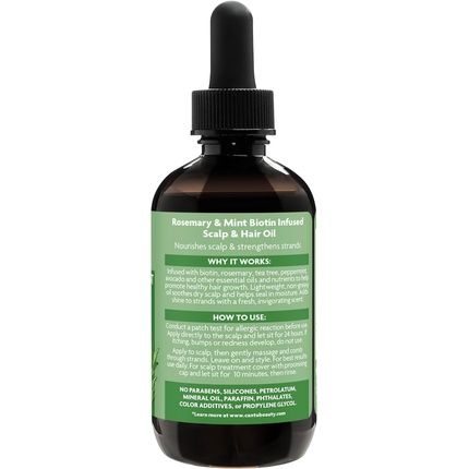 Cantu Strengthening Biotin-Infused Hair & Scalp Oil With Rosemary And Mint 95Ml - Image 3