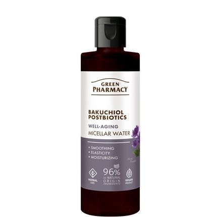 Elfa Pharm Green Pharmacy Bakuchiol Postbiotics Antiaging Micellar Water 200 مل