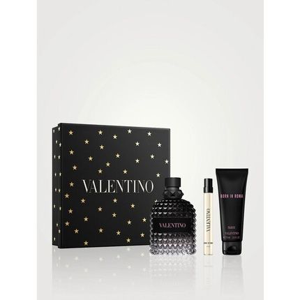 Valentino Born In Roma H Eau De Toilette 100 Ml Vaporizer Gift Set With Shower Gel 75 Ml And Travel Spray