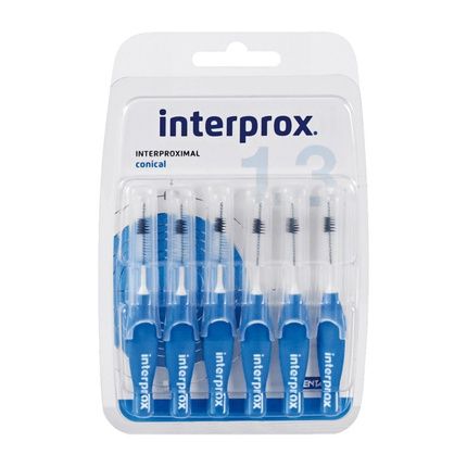 Interprox 4G Blue Conical Interdental Brushes - Pack Of 6
