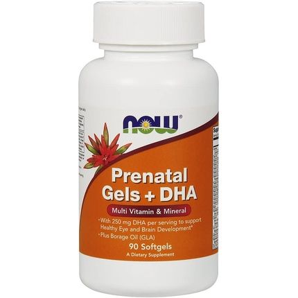 Now Foods Prenatal Gels + Dha 90 Softgels