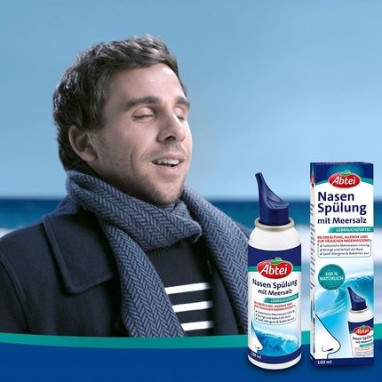 Abtei Nasal Rinse With Sea Salt Isotonic Nasal Spray With Seawater For Cold, Allergy, And Daily Nasal Hygiene 100Ml - Image 3