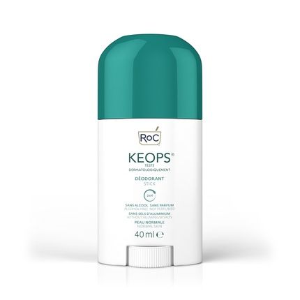 Roc Keops Deodorant Stick 24 Hour Protection Alcohol And Perfume Free 40Ml