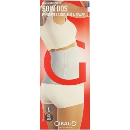 Gibaud Soin Dos Thermal Belt Anthracite 30Cm Size L