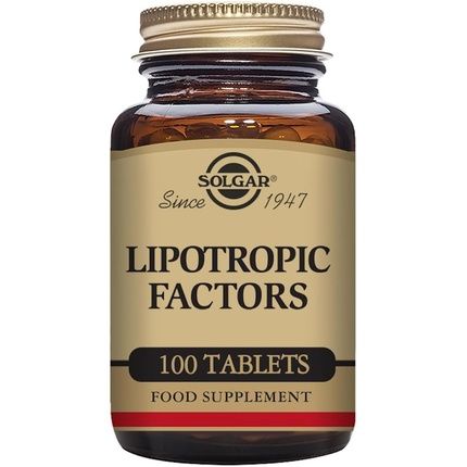 Solgar Lipotropic Factors Tablets - Liver Support Hormone And Nutrient Transportation Vegan Gluten Free And Kosher