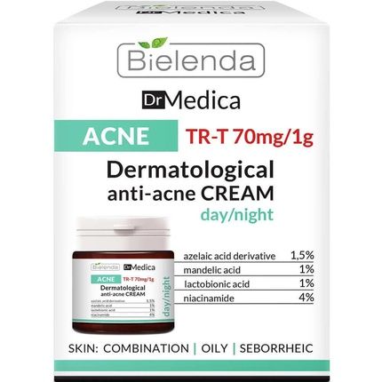 Bielenda Dr Medica Anti Acne Face Cream Serum Tonic Cleansing Emulsion For Oily Skin - Image 3