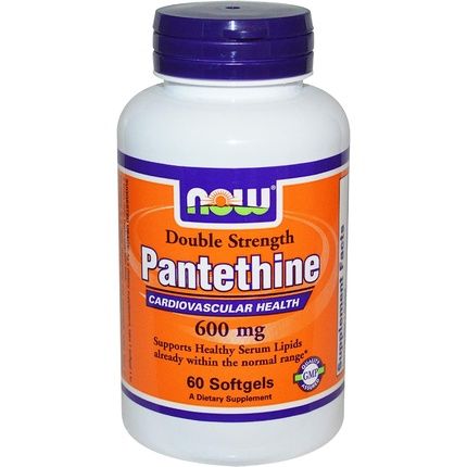 Now Foods Double Strength Pantethine 600Mg 60 Softgels