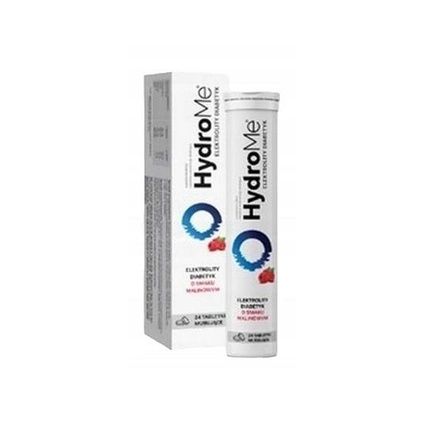 Hydrome Electrolytes Diabetic Raspberry Flavor 24 Effervescent Tablets