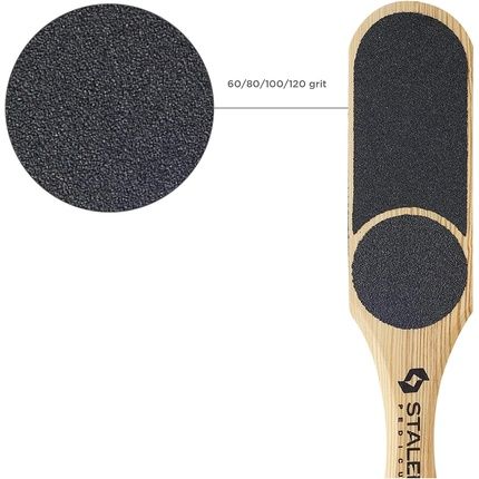 Staleks Foot File Pumice Pedicure Pads Classic Black And Cream - Image 3